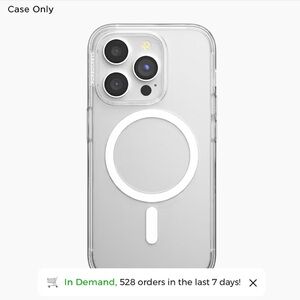 Popsocket iPhone 15 Pro Case - Clear